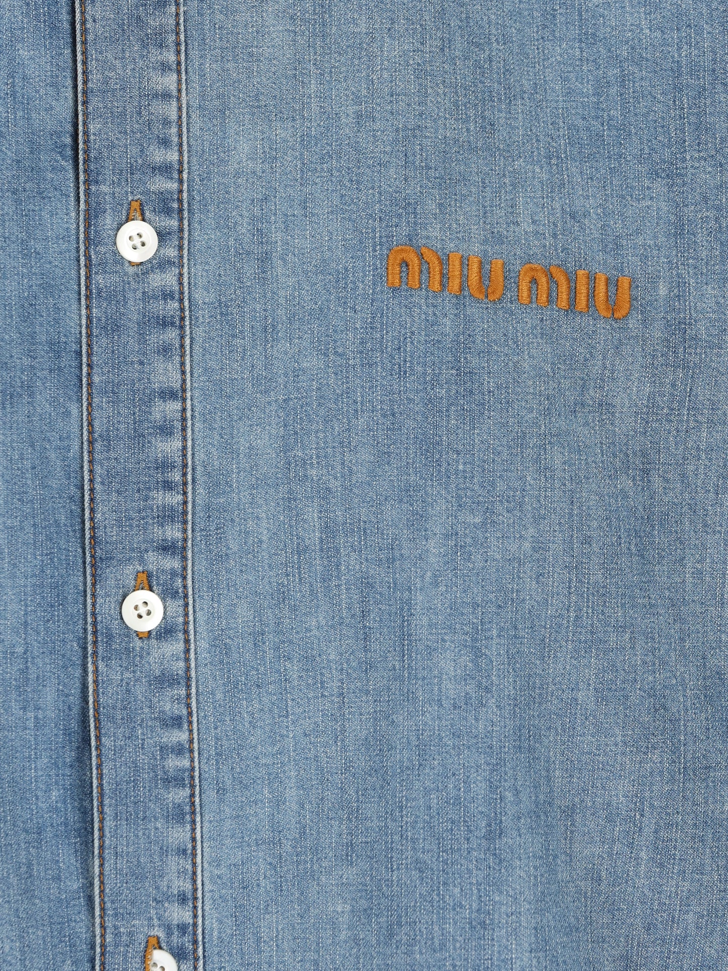 Camicia in cotone. GWC143 193KF0013 MIU MIU 