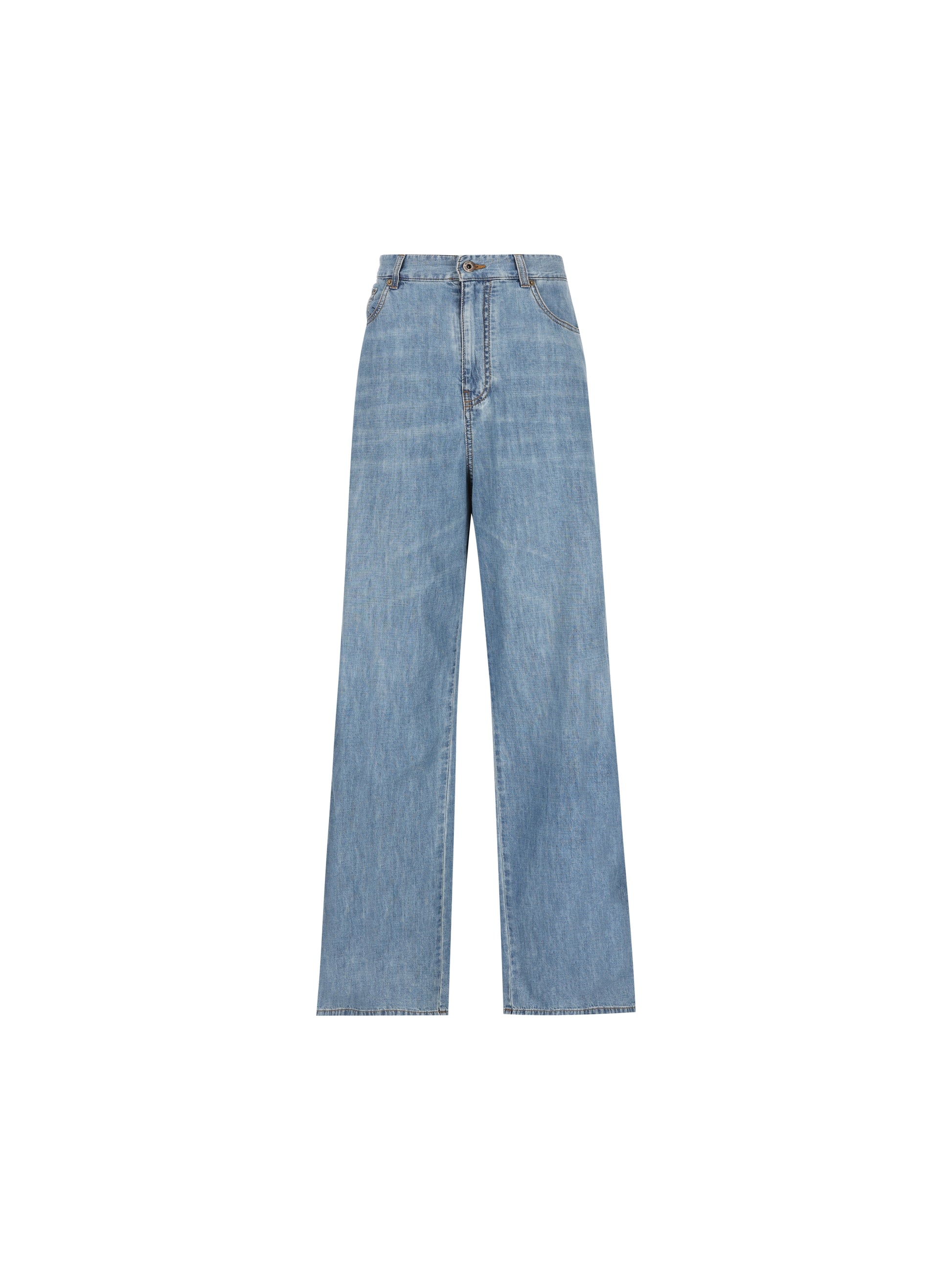 Pantaloni in cotone GWP394 193KF0013 MIU MIU 