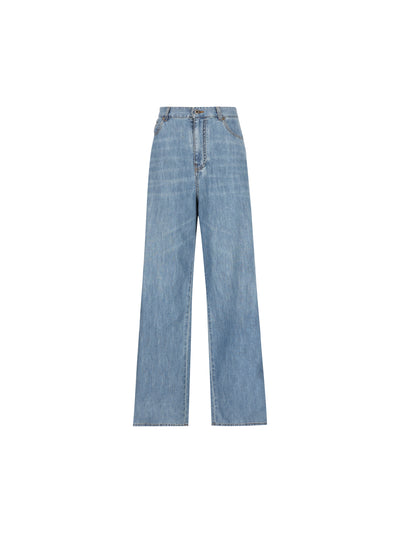 Pantaloni in cotone GWP394 193KF0013 MIU MIU 