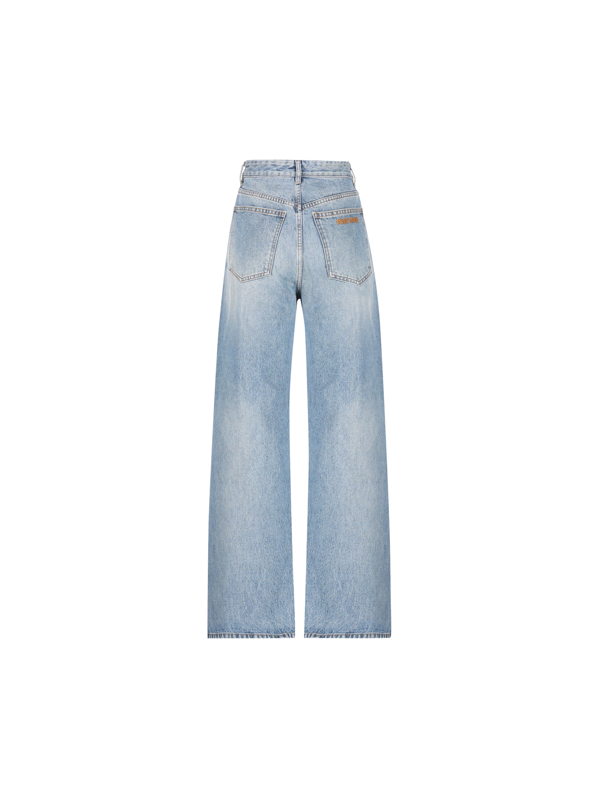 Pantaloni realizzati in cotone. GWP500 1NLCF0008 MIU MIU 