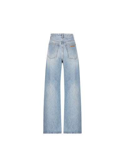 Pantaloni realizzati in cotone. GWP500 1NLCF0008 MIU MIU 