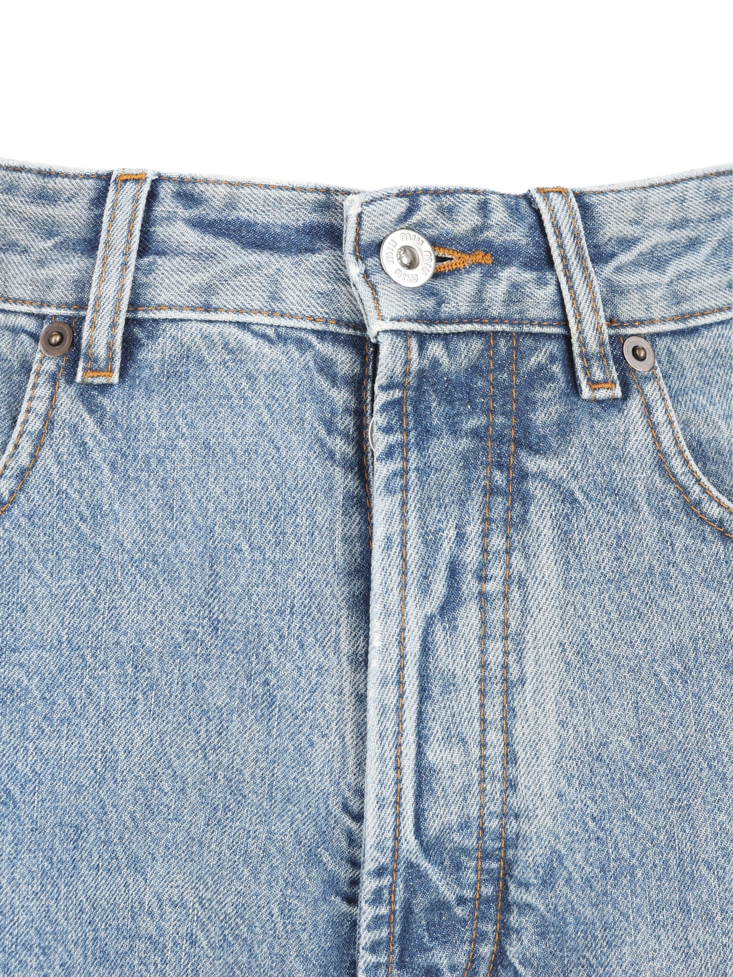 Pantaloni realizzati in cotone. GWP500 1NLCF0008 MIU MIU 