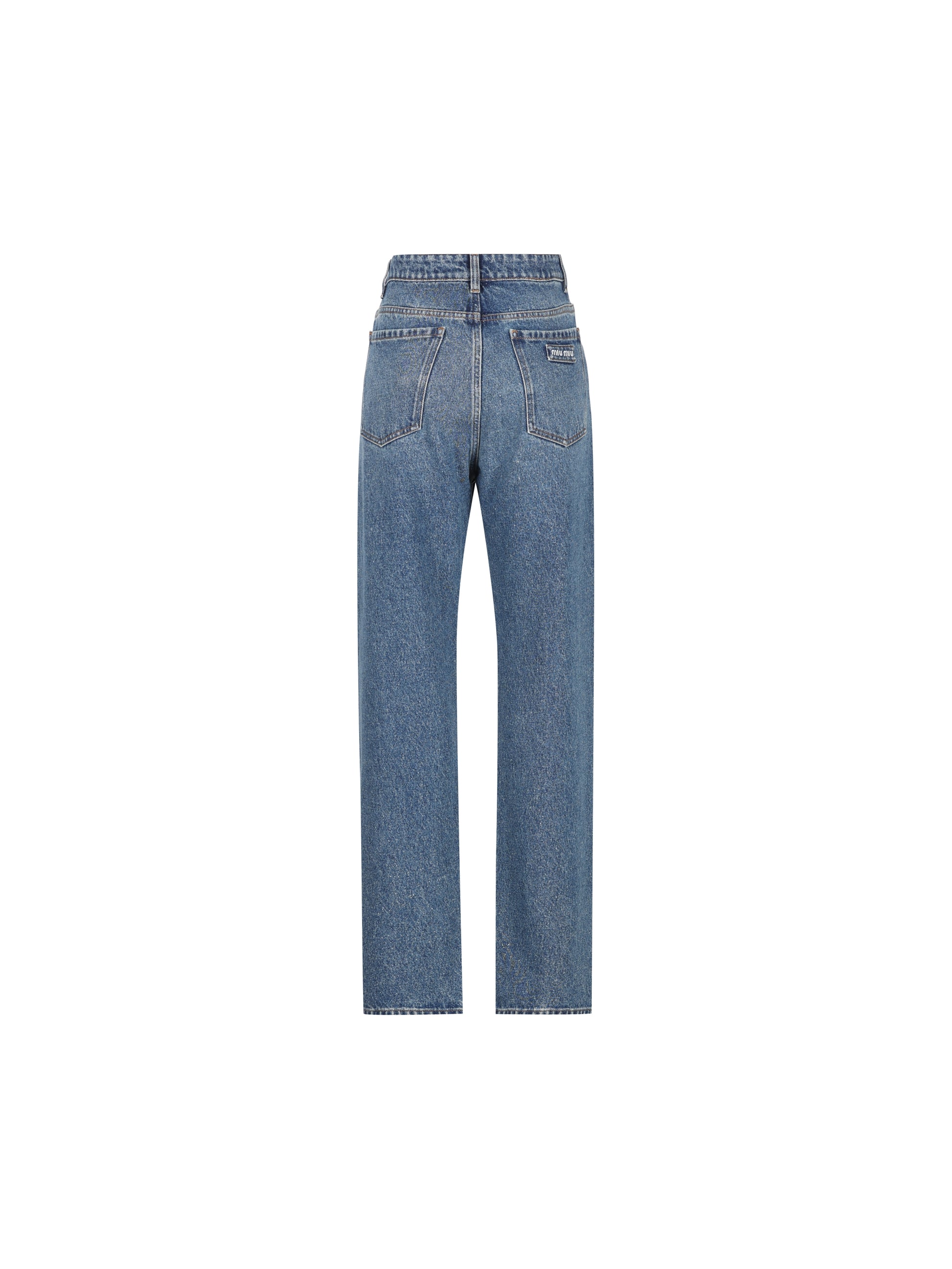 Jeans realizzati in cotone. GWP607 192UF0008 MIU MIU 