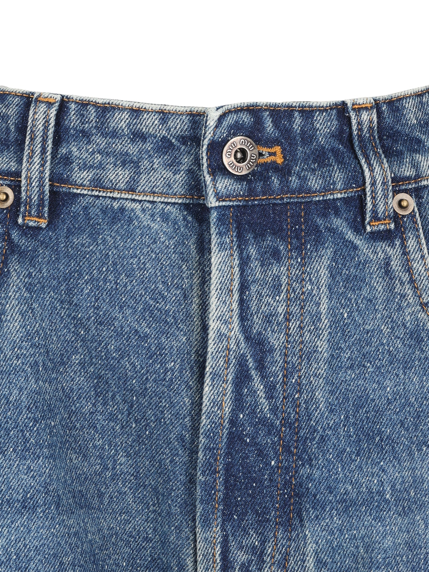 Jeans realizzati in cotone. GWP607 192UF0008 MIU MIU 