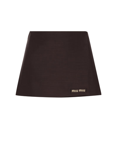 Gonna realizzata in mohair. MG2724 12I1F0324 MIU MIU 