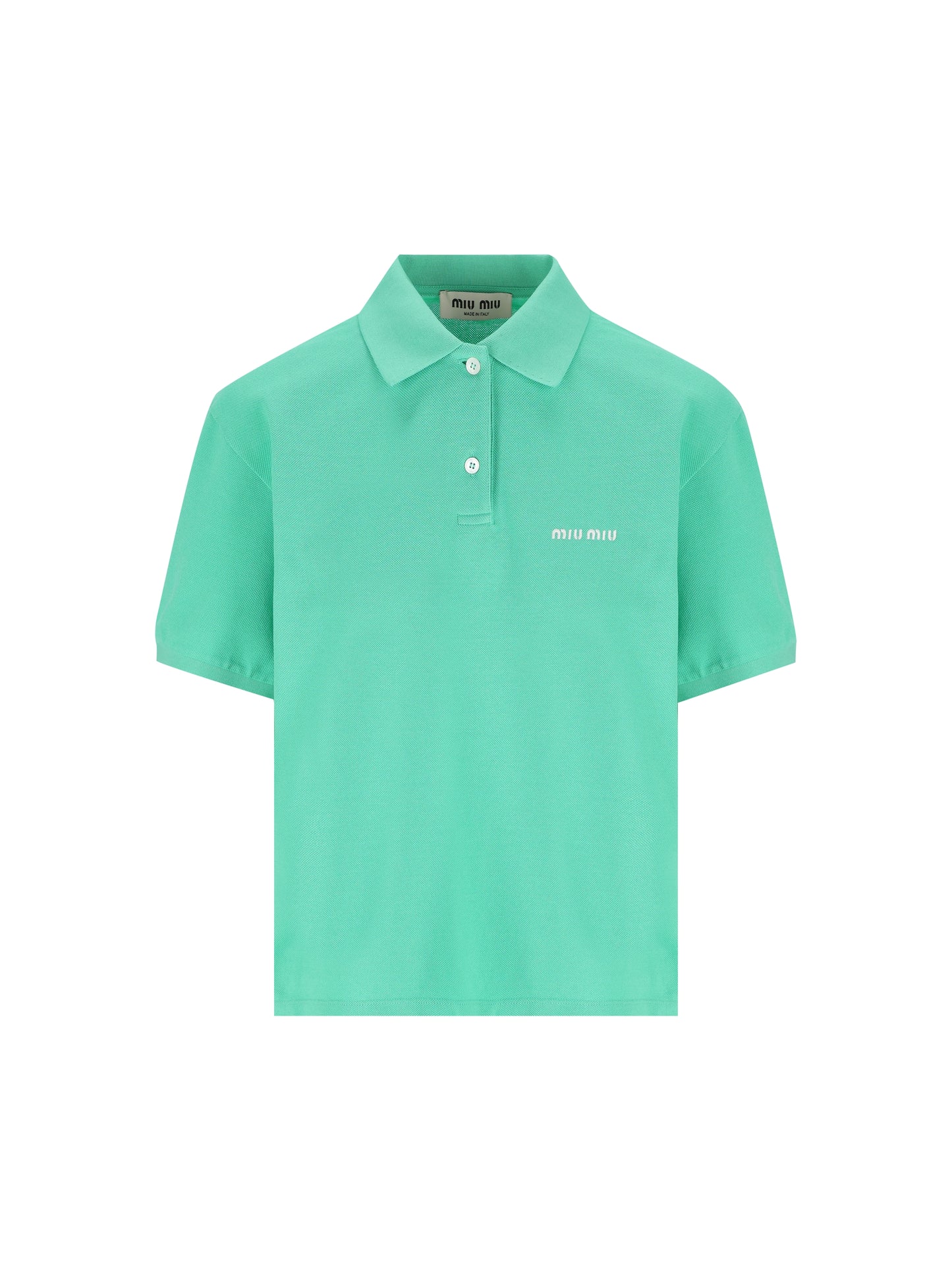 Polo realizzata in cotone. MJN535 14RWF0223 MIU MIU 
