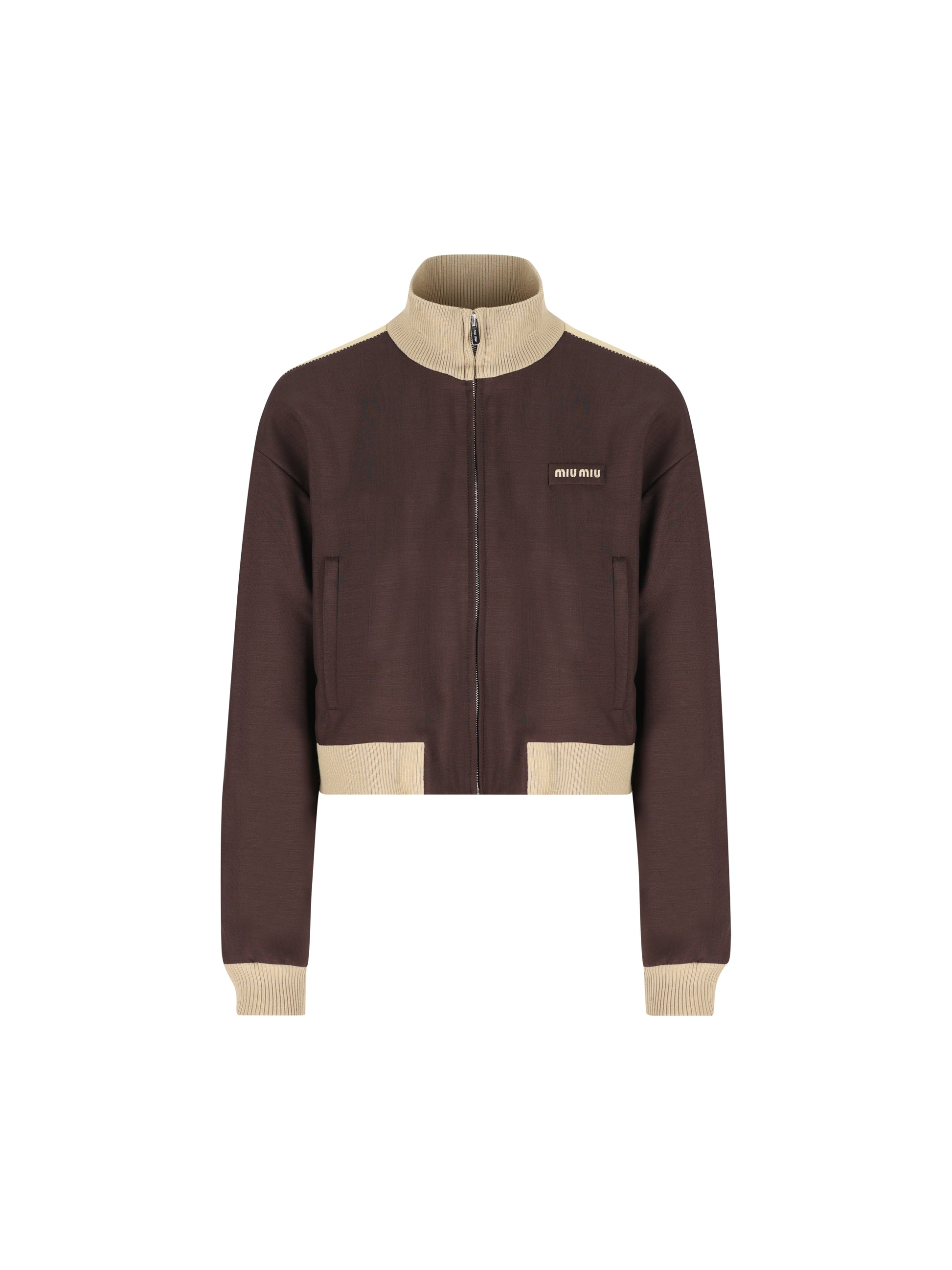 Blouson realizzato in mohair. ML1513 12I1F0324 MIU MIU 