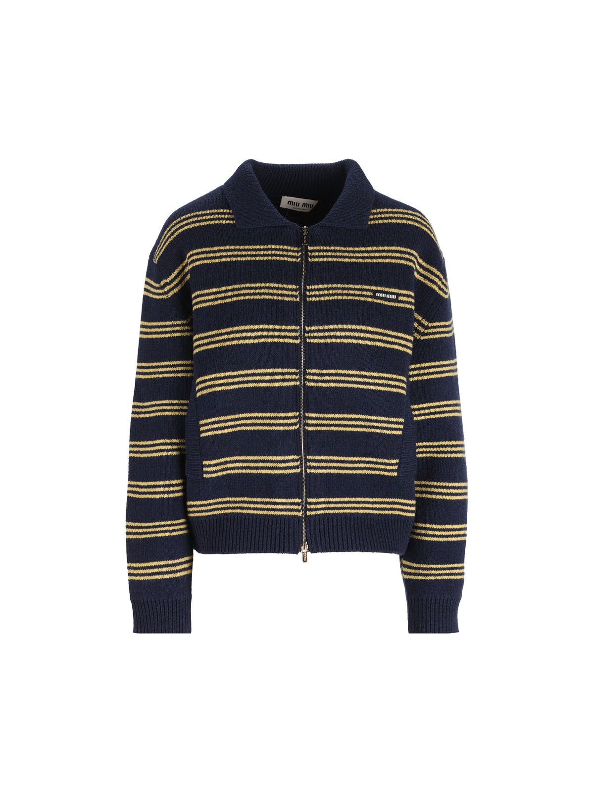 Cardigan realizzato in lana e cashmere. MMF04A 6300F0008 MIU MIU 
