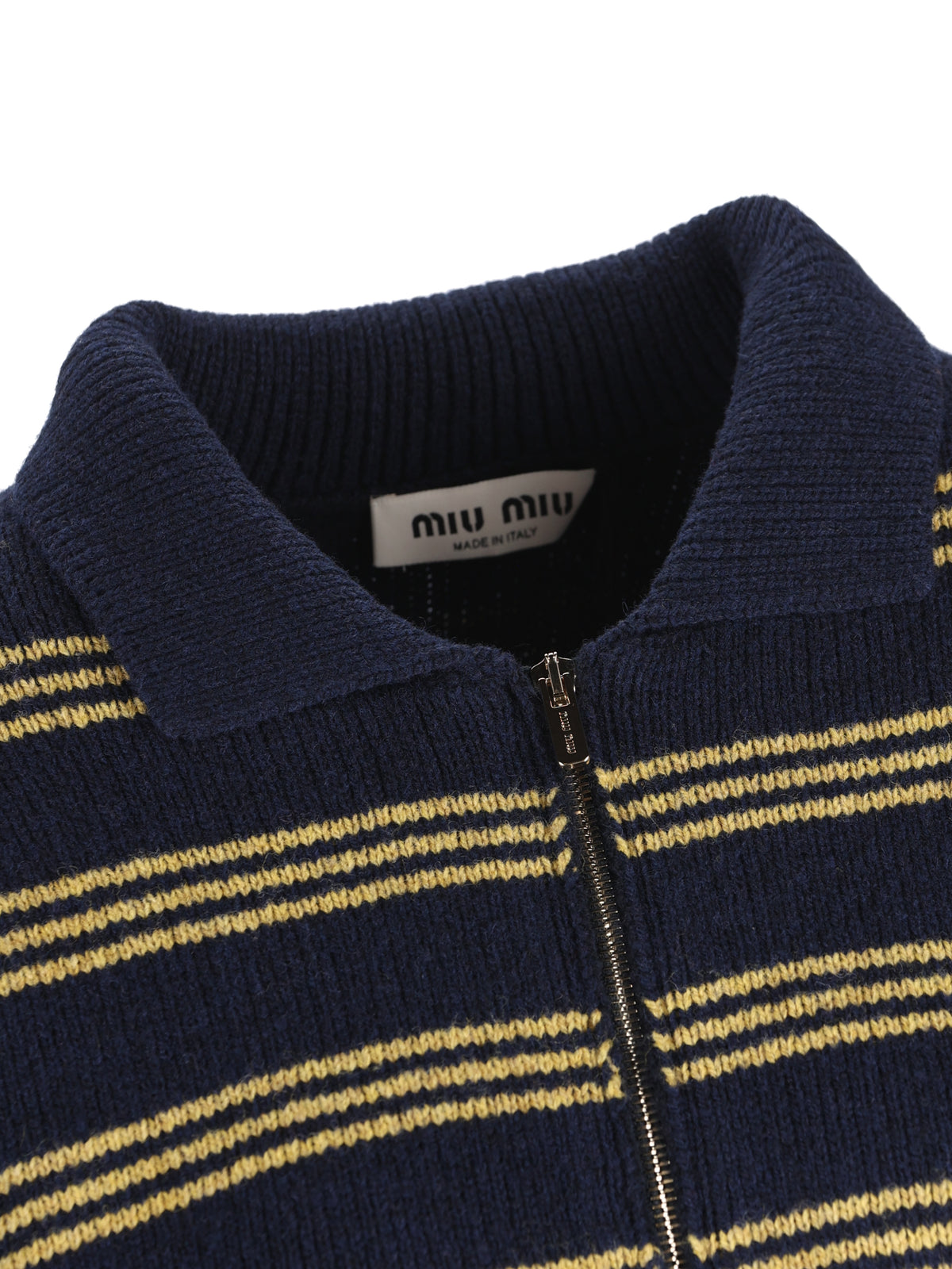 Cardigan realizzato in lana e cashmere. MMF04A 6300F0008 MIU MIU 