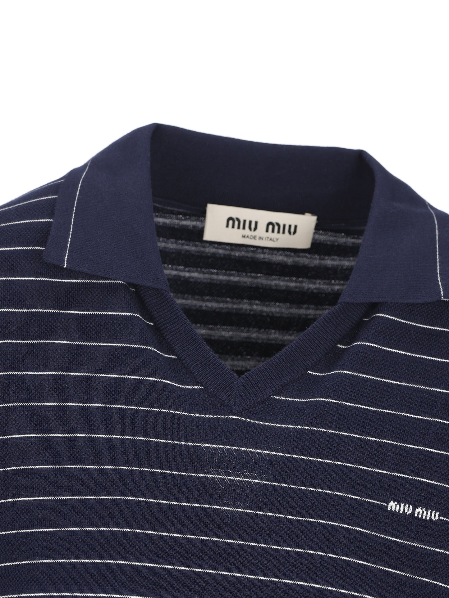 Maglia realizzata in cotone. MML05Q 184QF0008 MIU MIU 