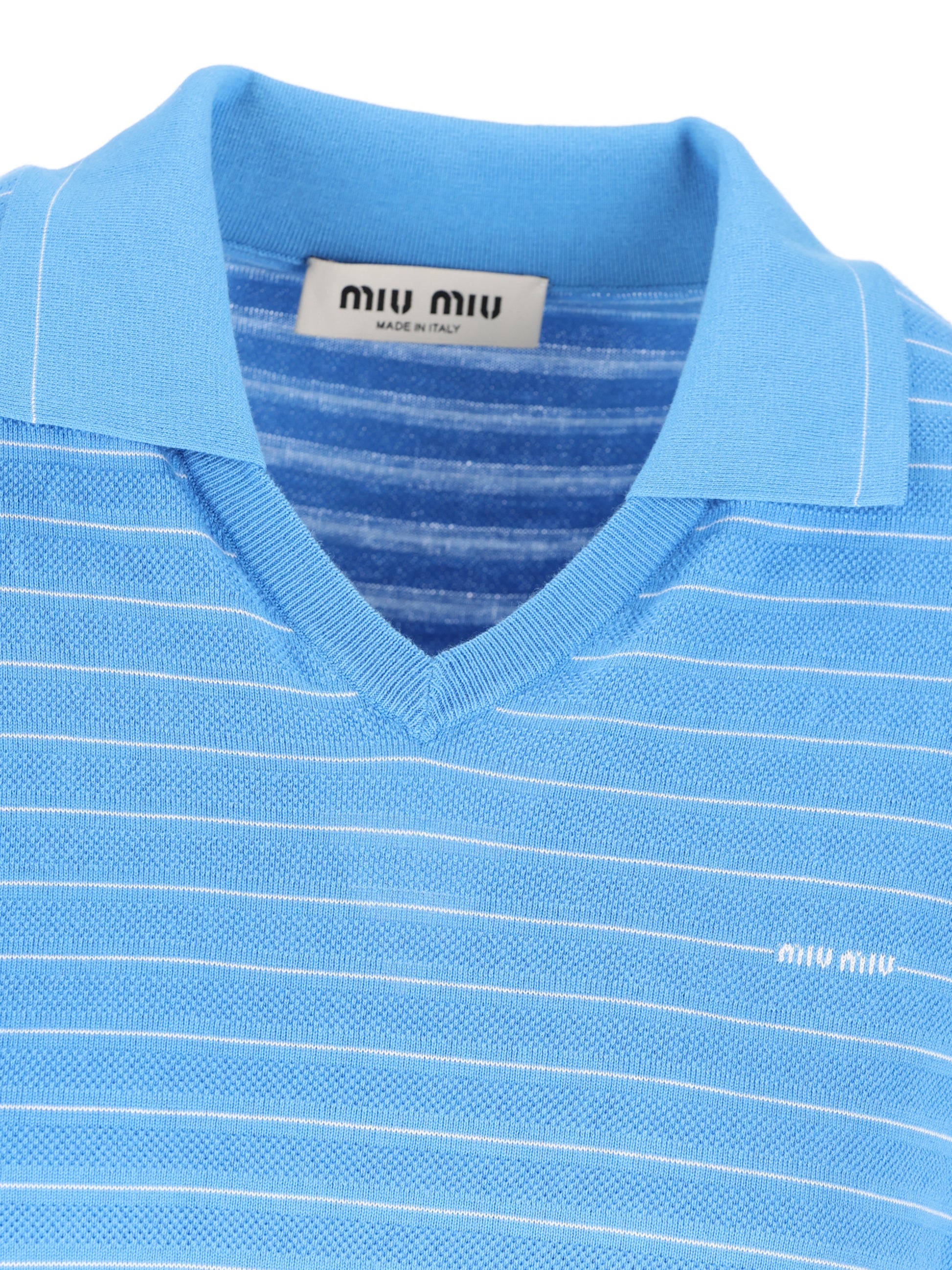 Maglia realizzata in cotone. MML05Q 184QF0013 MIU MIU 