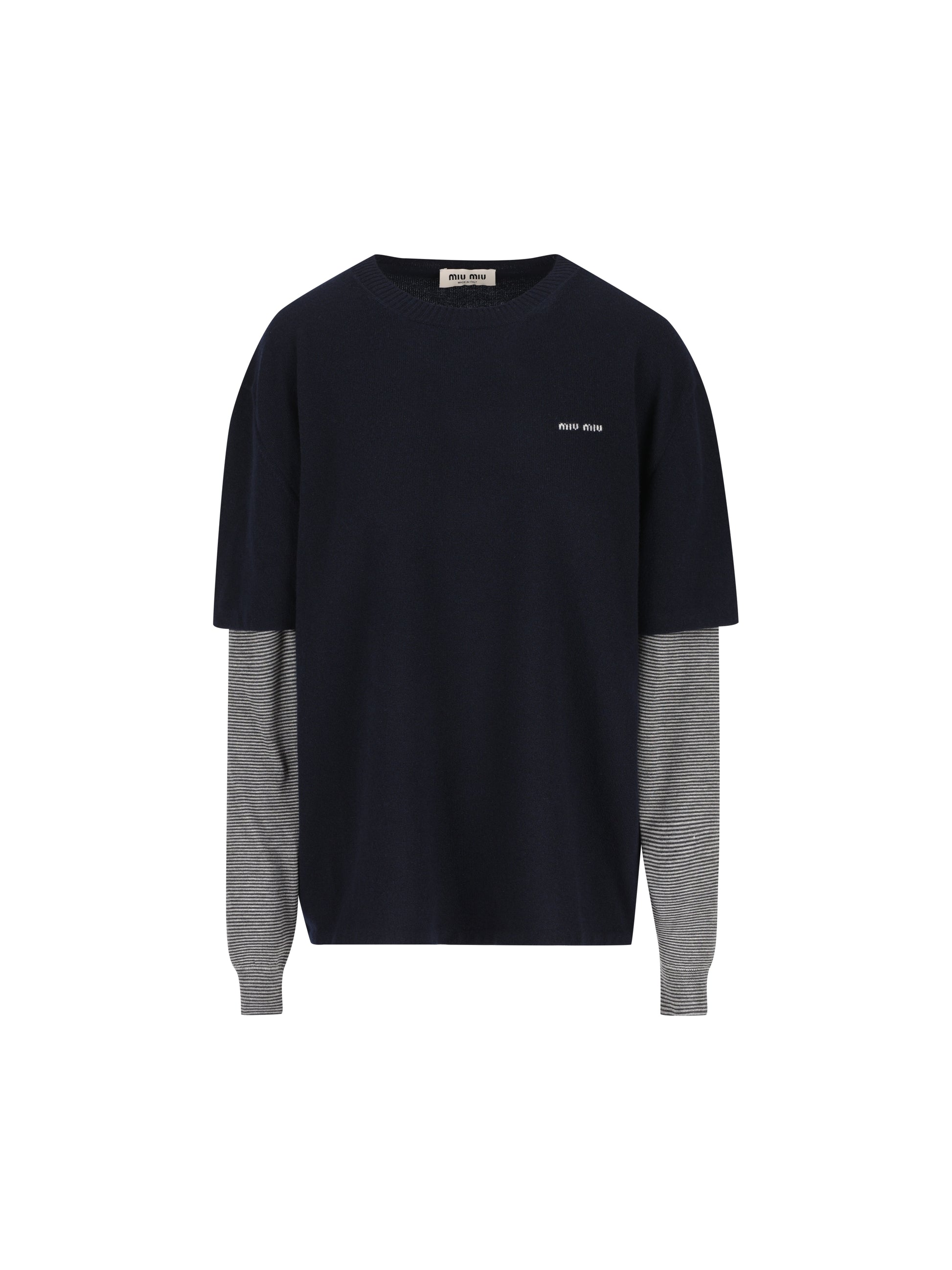 Maglia realizzata in lana vergine e cashmere. MML07L 6061F095J MIU MIU 