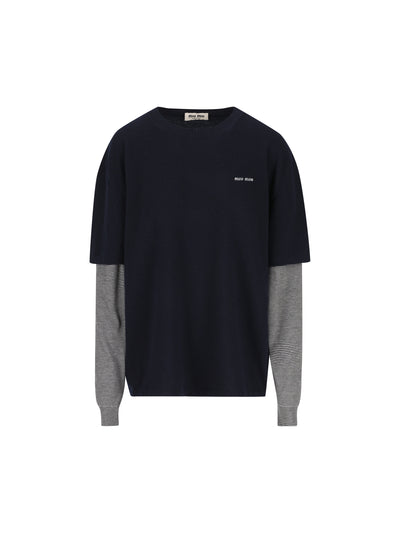 Maglia realizzata in lana vergine e cashmere. MML07L 6061F095J MIU MIU 