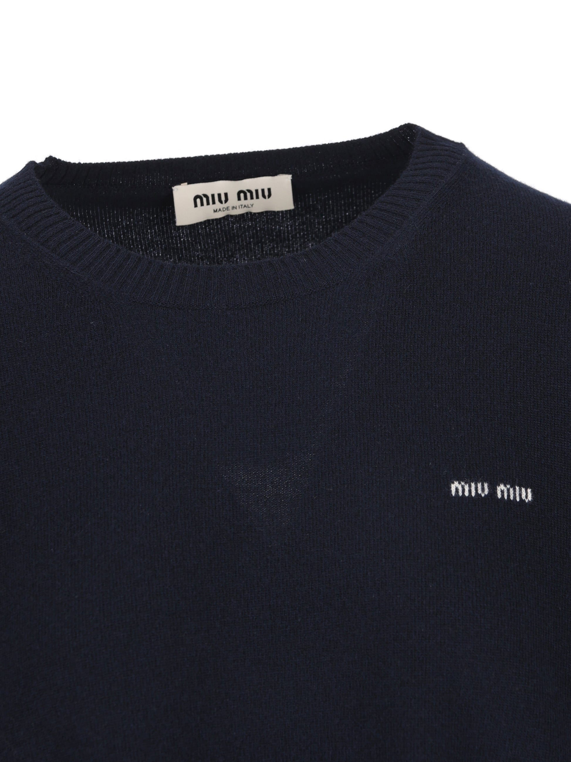 Maglia realizzata in lana vergine e cashmere. MML07L 6061F095J MIU MIU 