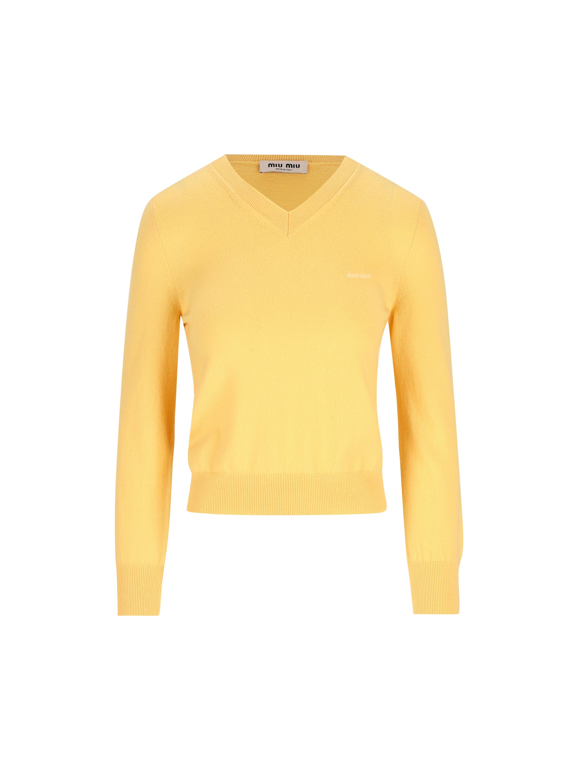 Maglione in Lana Vergine con Scollo a V MML08K 6600F0061 MIU MIU 