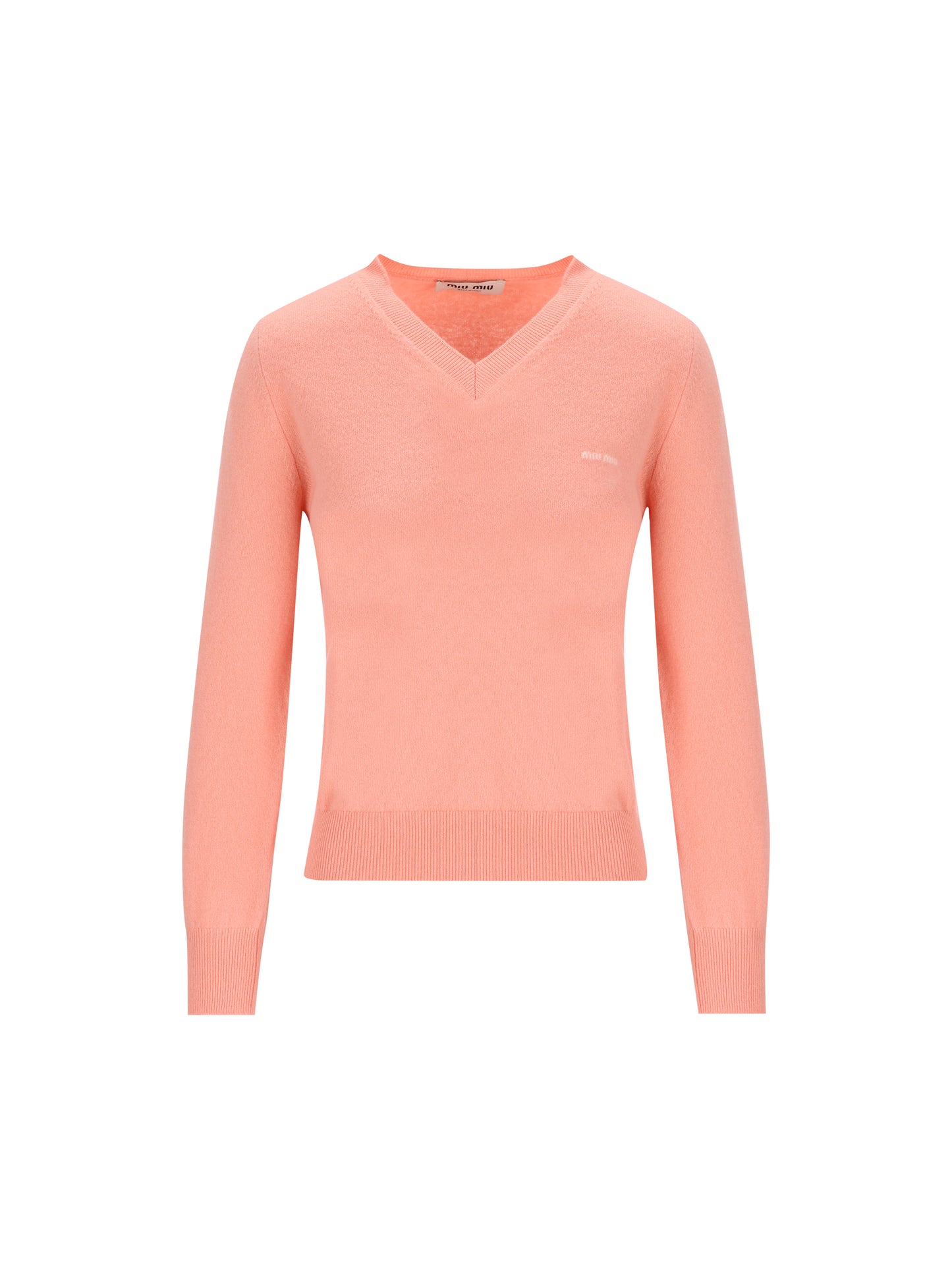 Maglione in Lana Vergine con Scollo a V MML08K 6600F0075 MIU MIU 