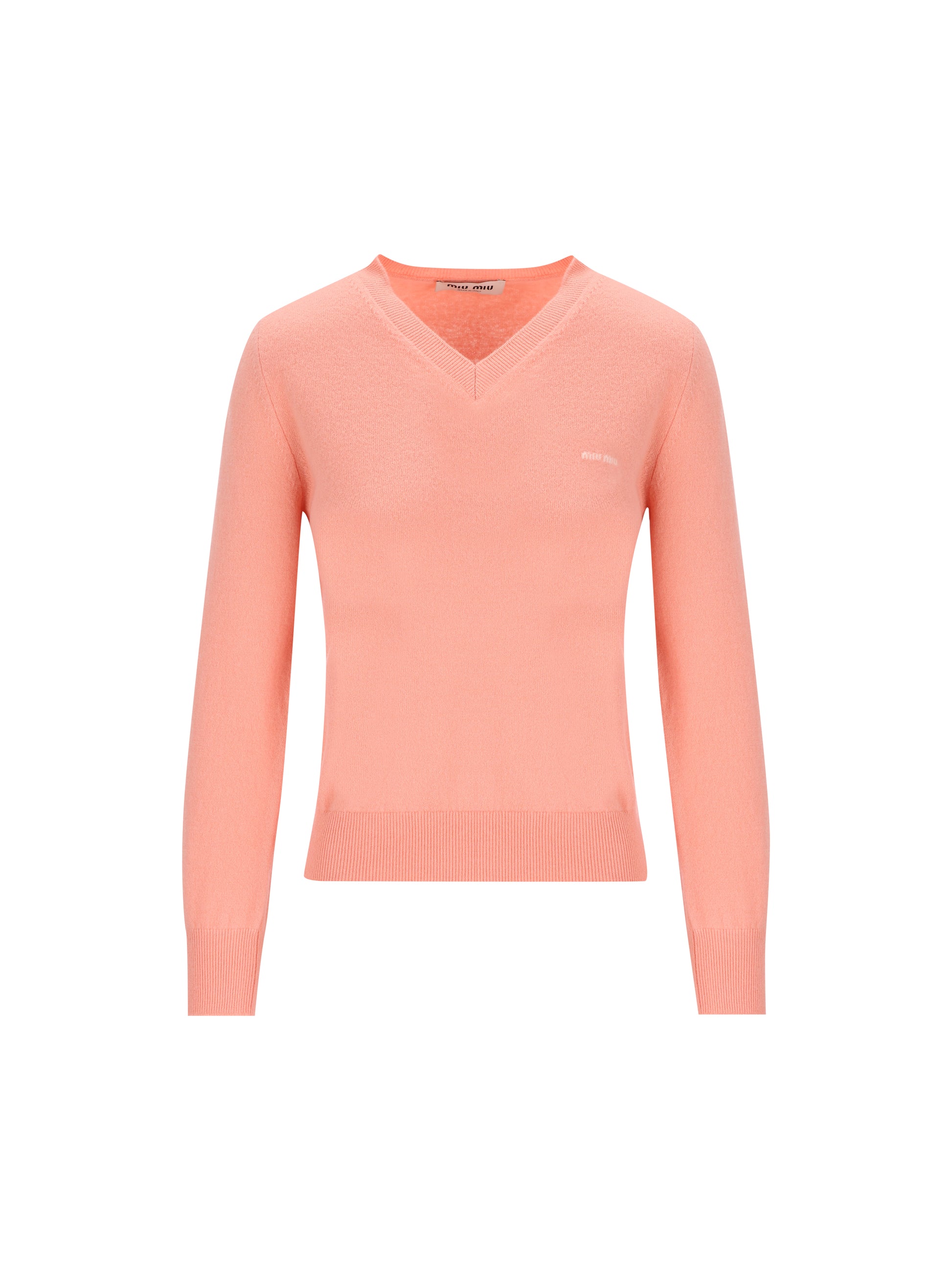 Maglione in Lana Vergine con Scollo a V MML08K 6600F0075 MIU MIU 