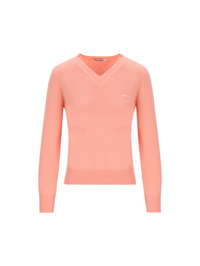 Maglione in Lana Vergine con Scollo a V MML08K 6600F0075 MIU MIU 