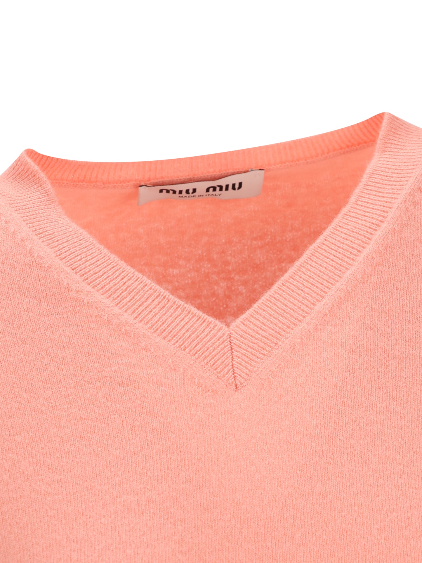 Maglione in Lana Vergine con Scollo a V MML08K 6600F0075 MIU MIU 