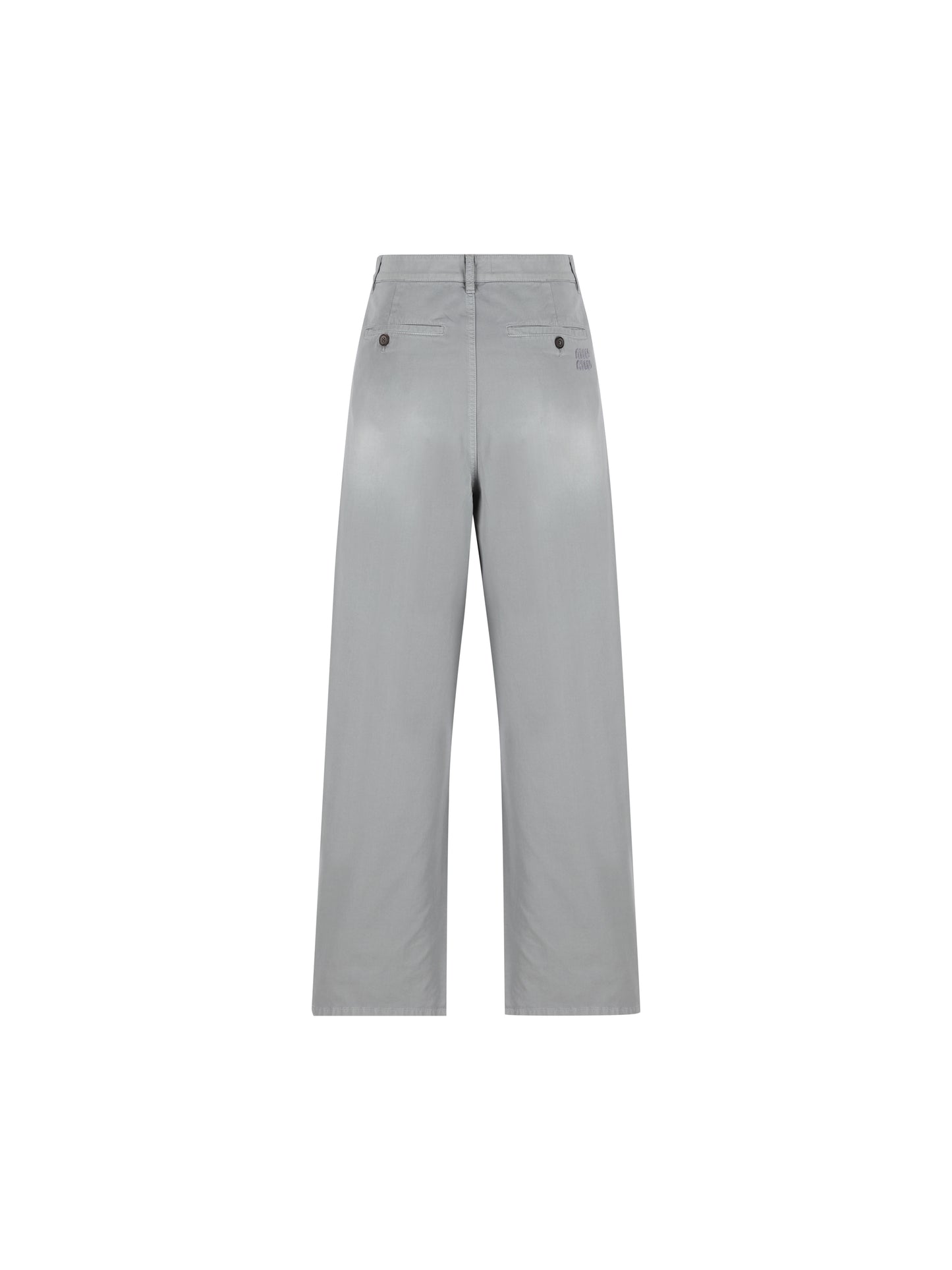 Pantaloni in cotone. MP1970 19R3F0276 MIU MIU 