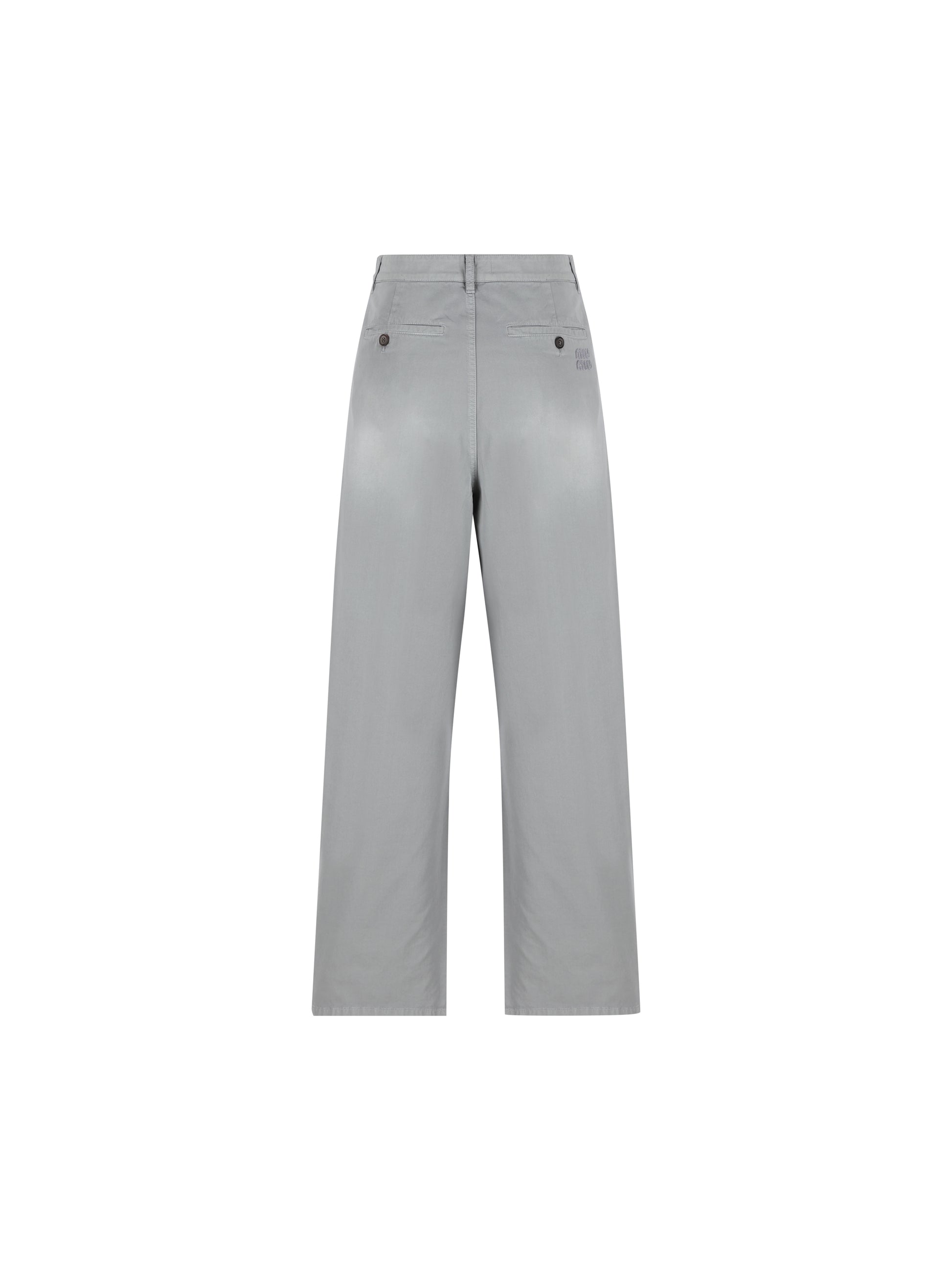 Pantaloni in cotone. MP1970 19R3F0276 MIU MIU 