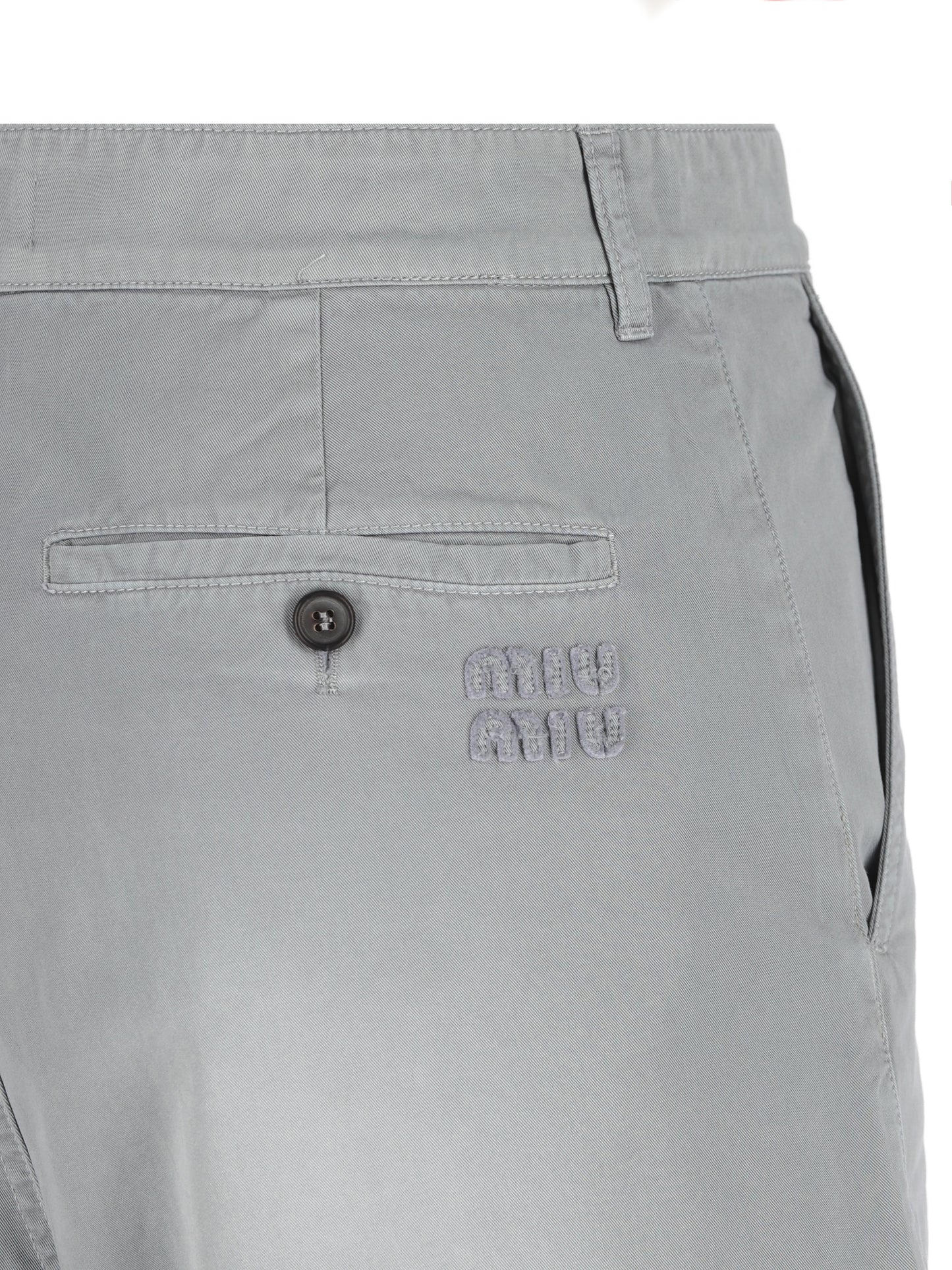 Pantaloni in cotone. MP1970 19R3F0276 MIU MIU 