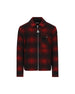 Camicia con zip in jersey a quadri M2F00035 89BKBF49 MONCLER 