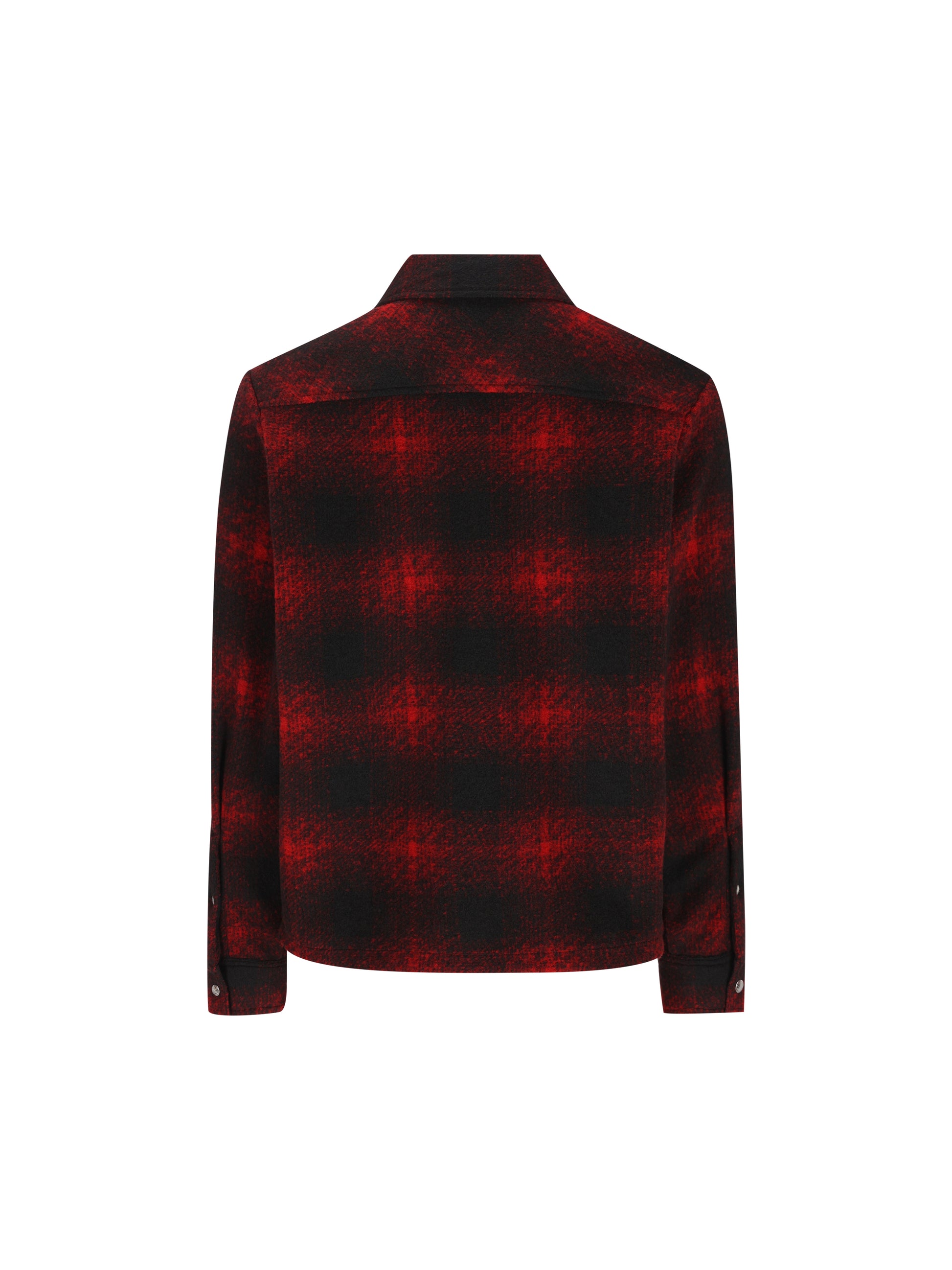 Camicia con zip in jersey a quadri M2F00035 89BKBF49 MONCLER 