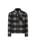 Camicia Moncler con zip in jersey a quadri M2F00035 89BKBF99 MONCLER 