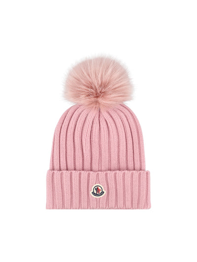 Berretto in Lana Merino con Pompon W3B00039 M1131518 MONCLER 