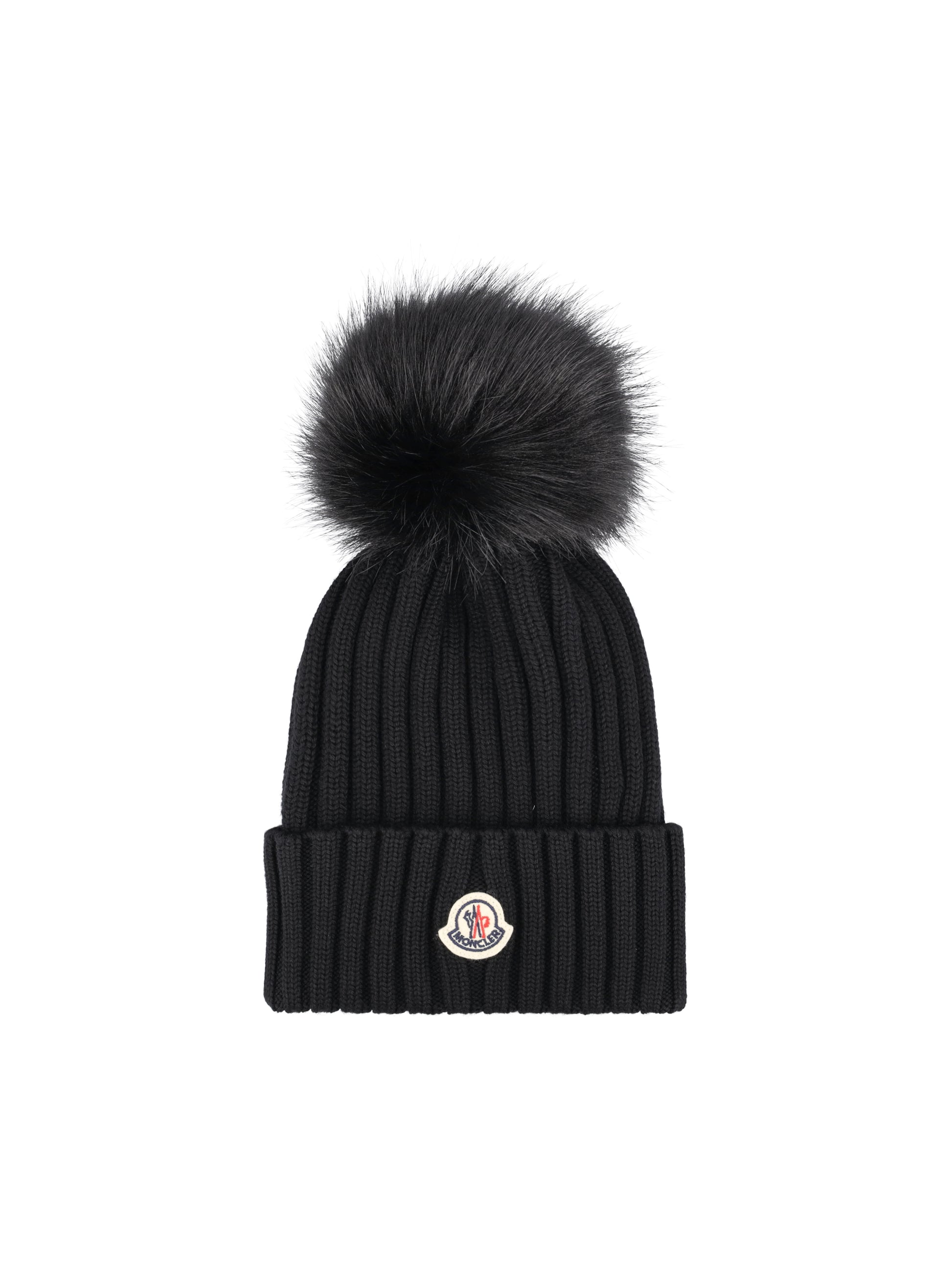 Berretto in Lana Merino con Pompon W3B00039 M1131999 MONCLER 
