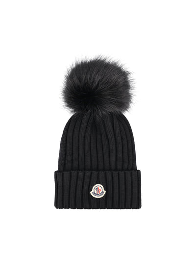 Berretto in Lana Merino con Pompon W3B00039 M1131999 MONCLER 