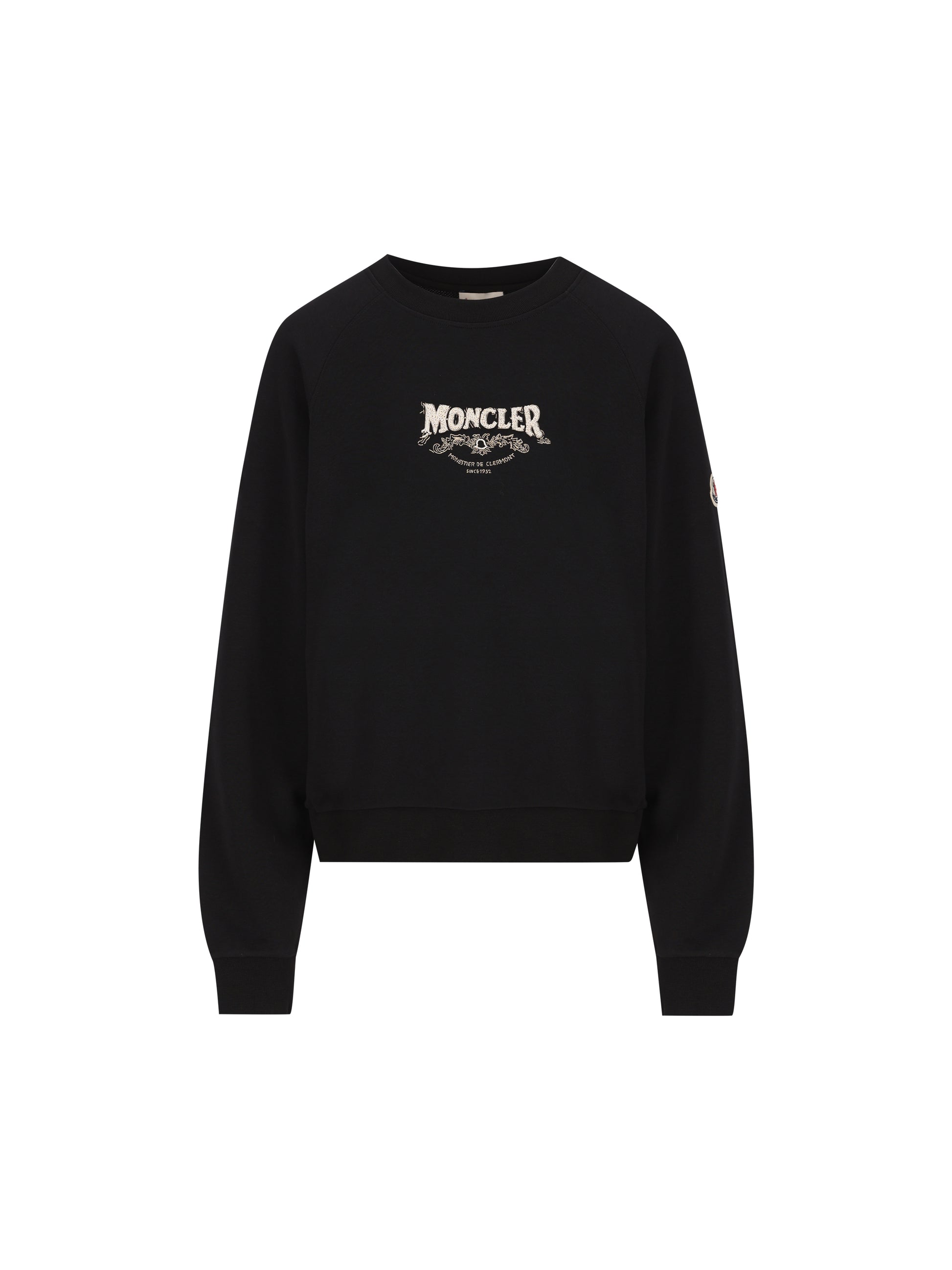 Felpa in Cotone con Logo Ricamato W8G00033 89ALI999 MONCLER 