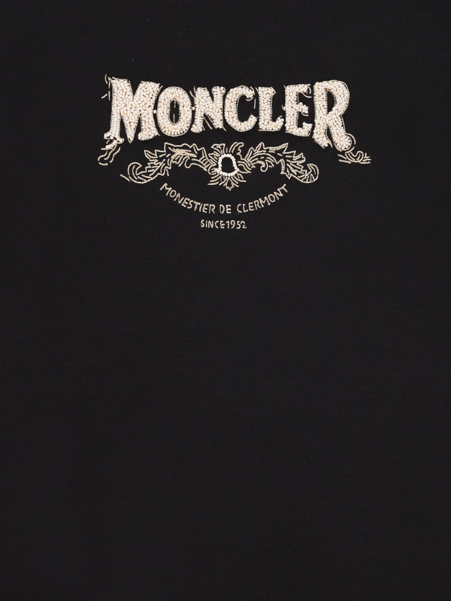 Felpa in Cotone con Logo Ricamato W8G00033 89ALI999 MONCLER 