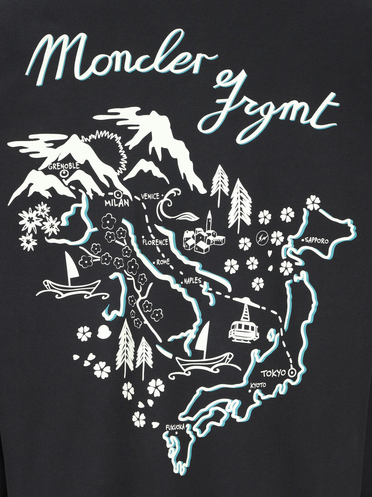 T-Shirt realizzata in cotone. M8D00001 89AZI999 MONCLER - FRAGMENT 