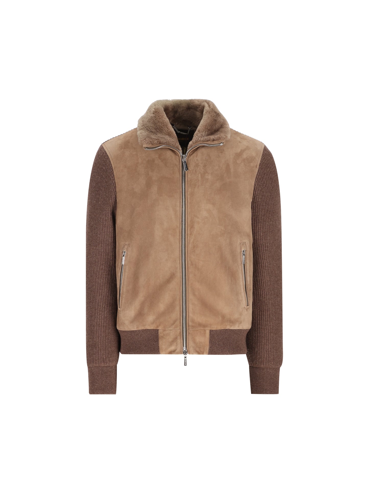 Giacca realizzata in montone e piuma. MOUBO100096 U0254 MOORER 