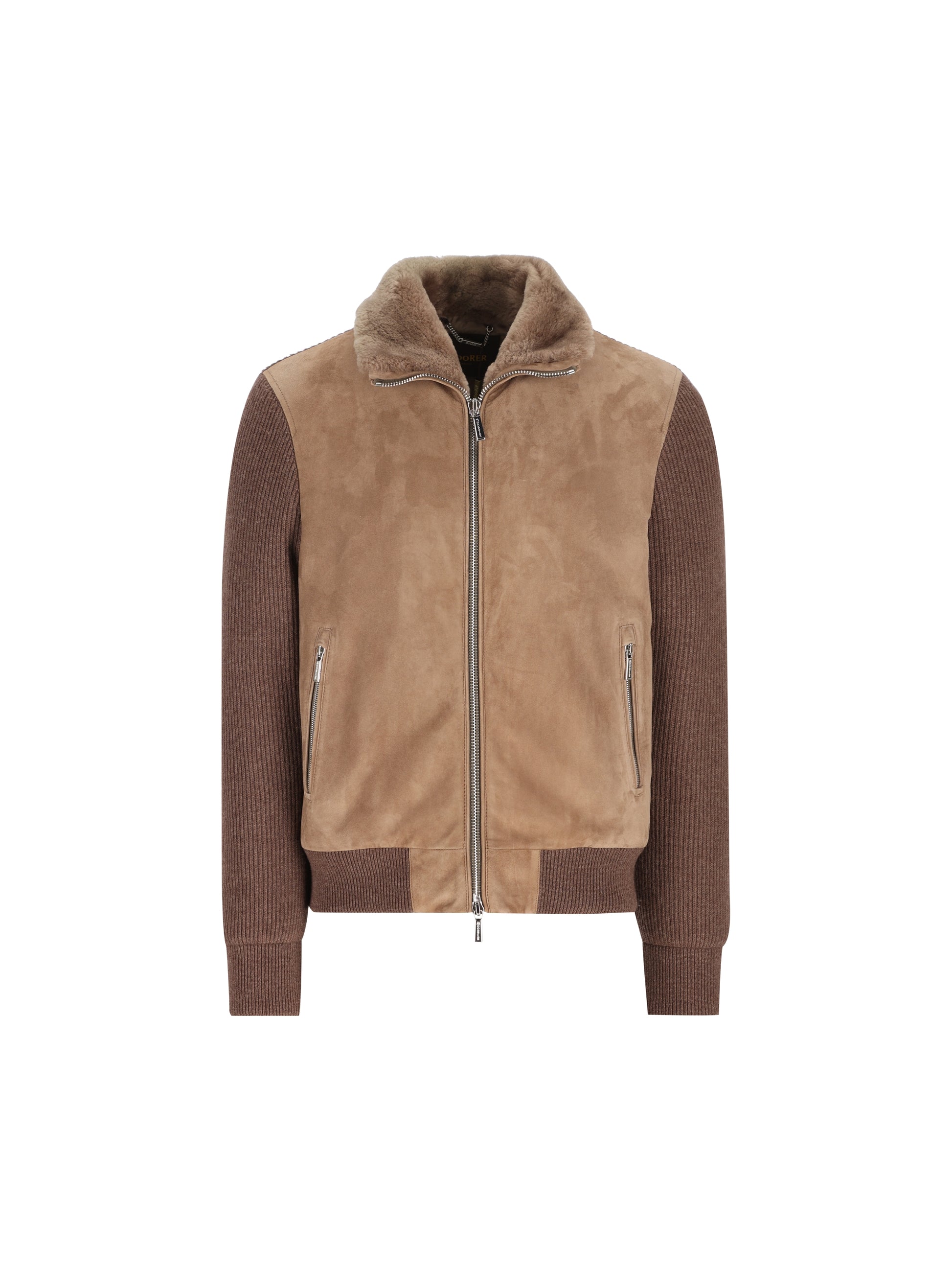 Giacca realizzata in montone e piuma. MOUBO100096 U0254 MOORER 