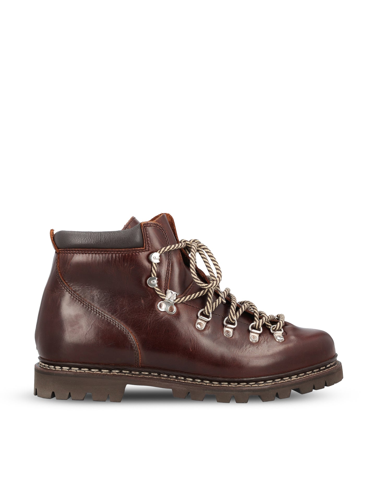Scarponcino realizzato in pelle di vitello. 188903 AVORIAZMARRON-LIS ECORCE PARABOOT 