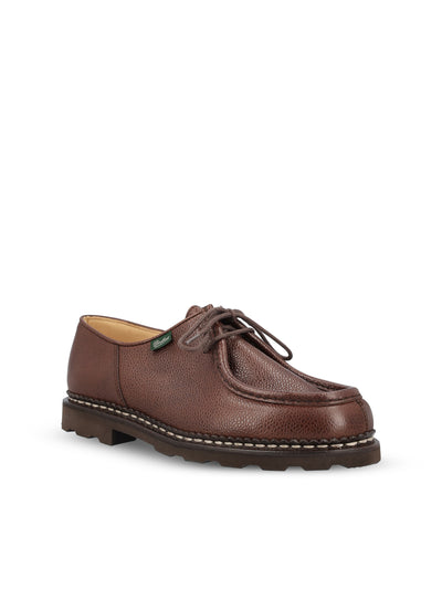 Stringate in pelle. 715634 MICHAEL MARCHEMARRON-GR EBENE PARABOOT 