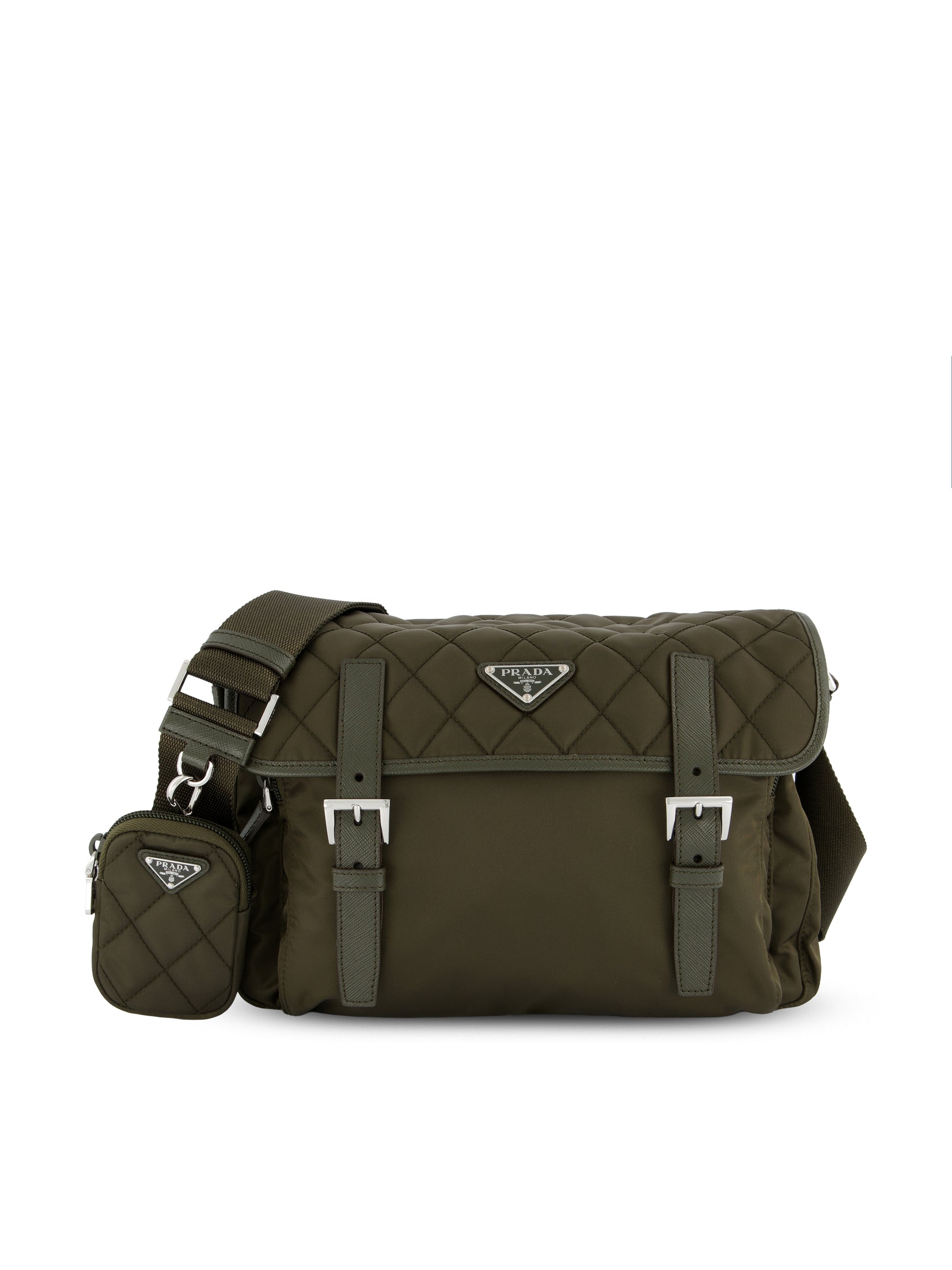 Borsa a tracolla Prada large in Re-Nylon impunturato e Saffiano 1BD953 2ZSIF05VI PRADA 