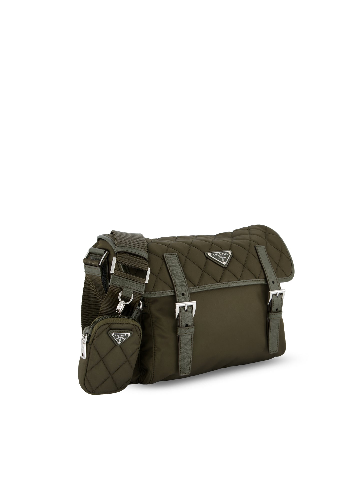 Borsa a tracolla Prada large in Re-Nylon impunturato e Saffiano 1BD953 2ZSIF05VI PRADA 