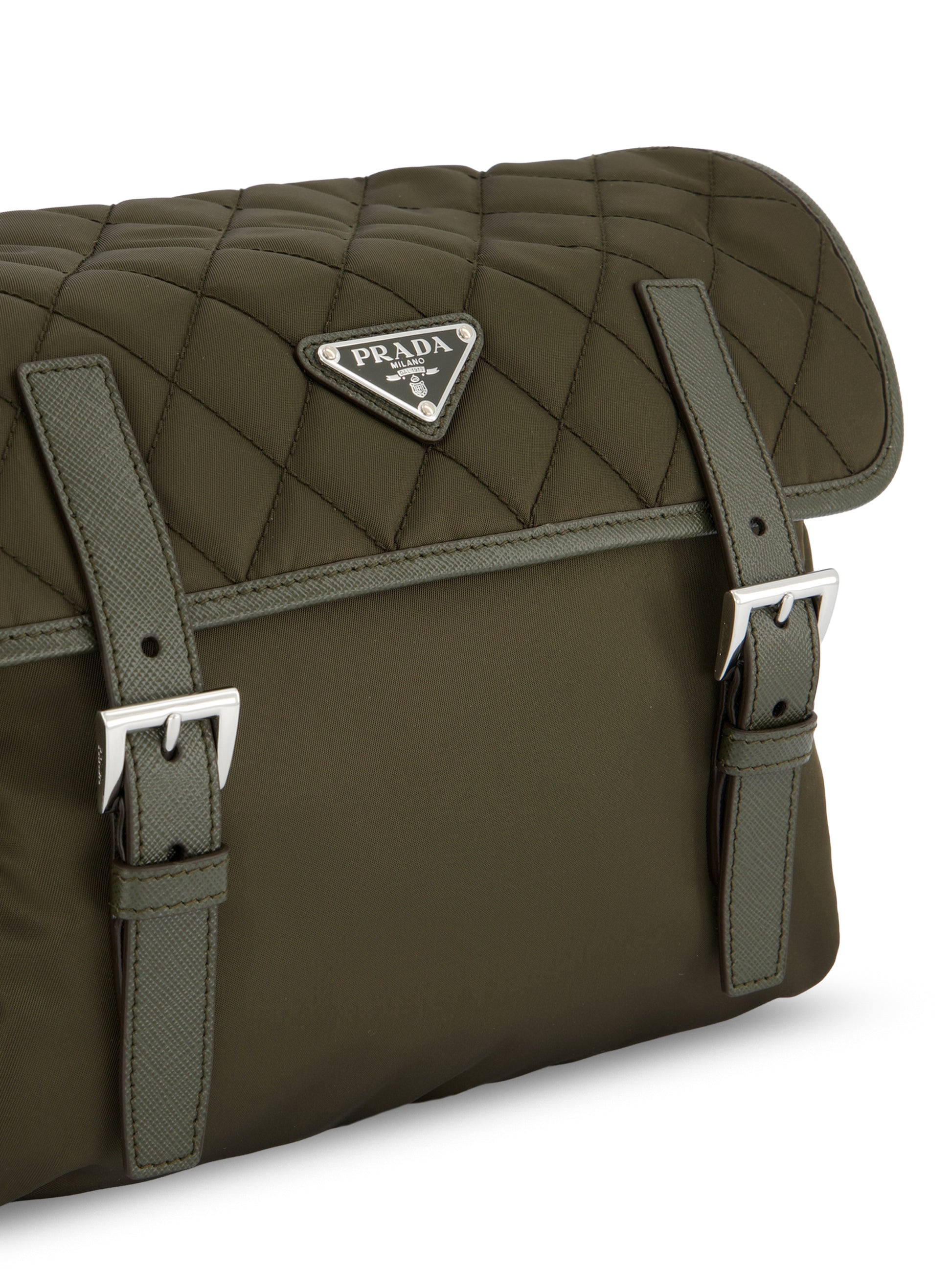 Borsa a tracolla Prada large in Re-Nylon impunturato e Saffiano 1BD953 2ZSIF05VI PRADA 