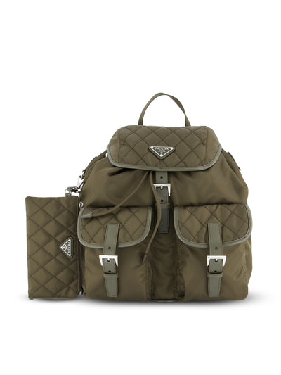 Zaino Medium in Re-Nylon Impunturato 1BZ811 2ZSIF05VI PRADA 