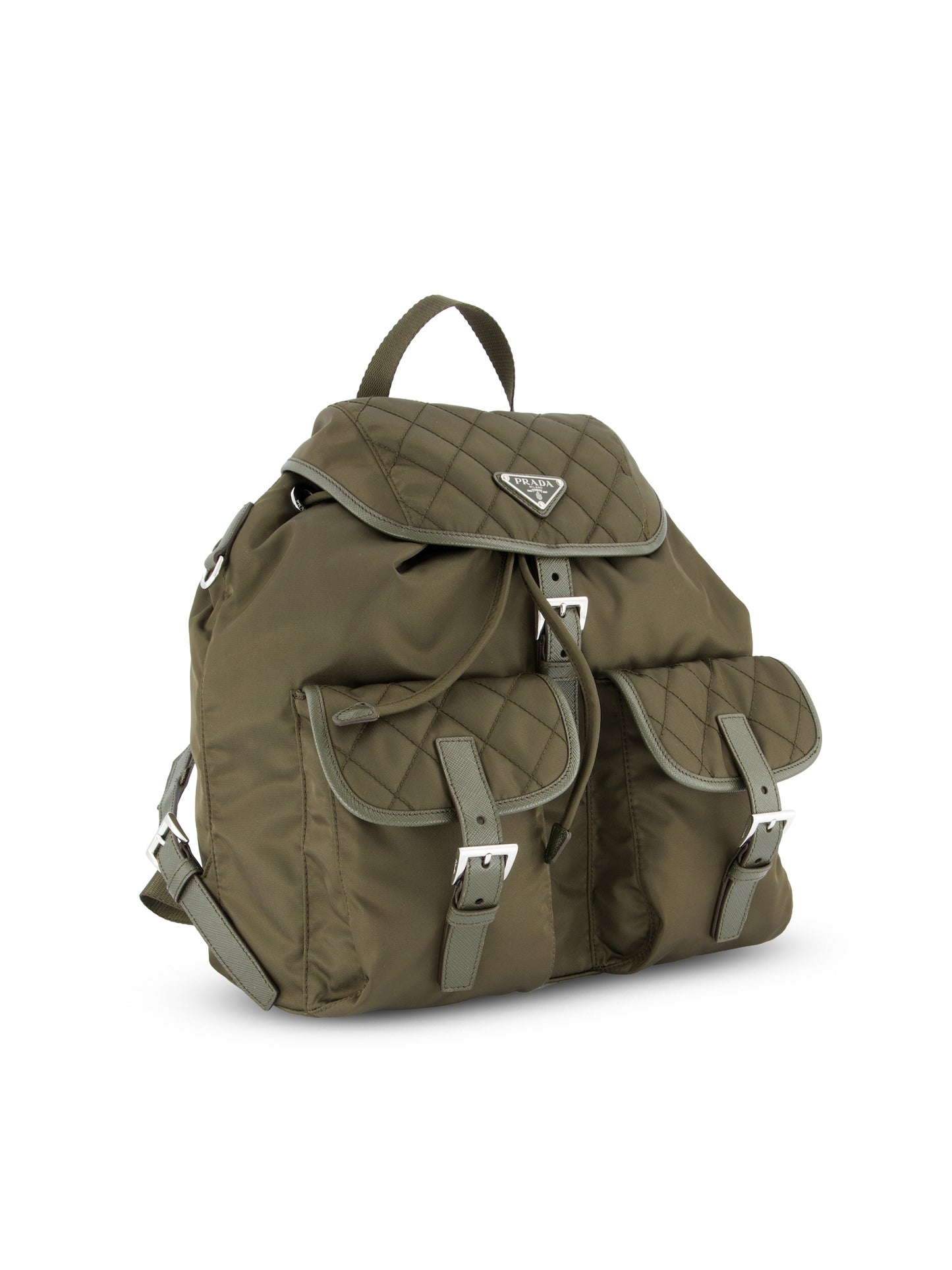 Zaino Medium in Re-Nylon Impunturato 1BZ811 2ZSIF05VI PRADA 