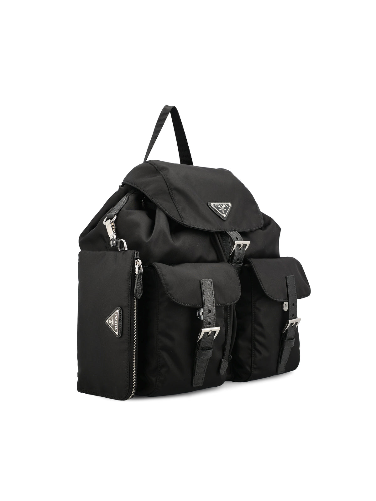 Zaino Medium in Re-Nylon con Pouch Rimovibile 1BZ811 RV44F0002 PRADA 