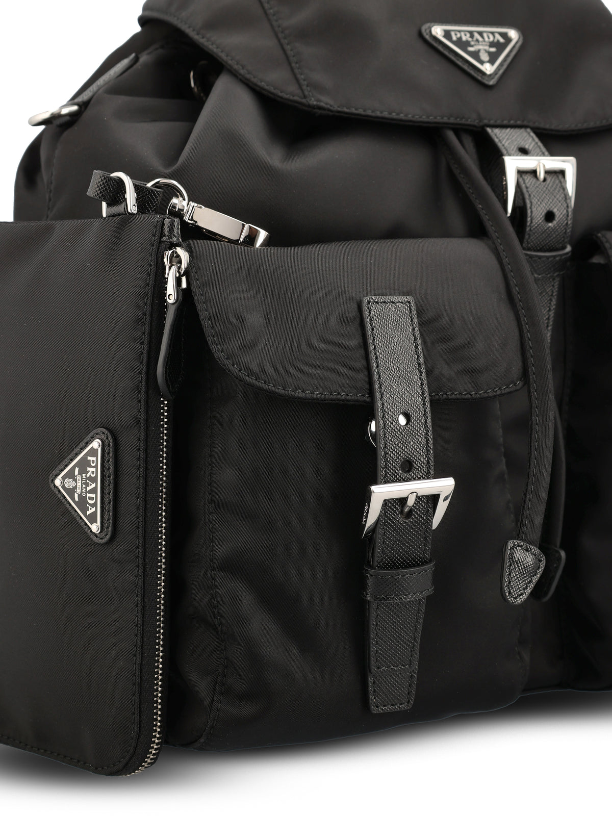 Zaino Medium in Re-Nylon con Pouch Rimovibile 1BZ811 RV44F0002 PRADA 