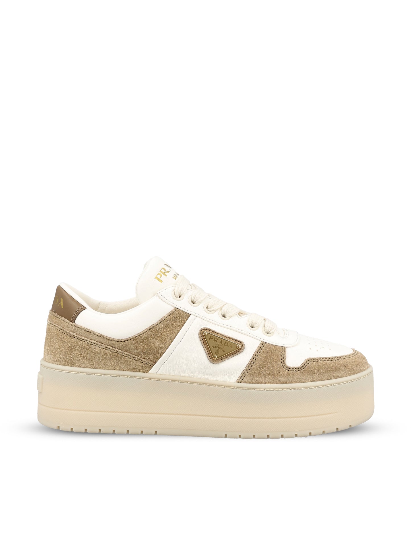Sneakers Downtown Bold in nappa e pelle scamosciata 1E792M MLOF0F24 PRADA 