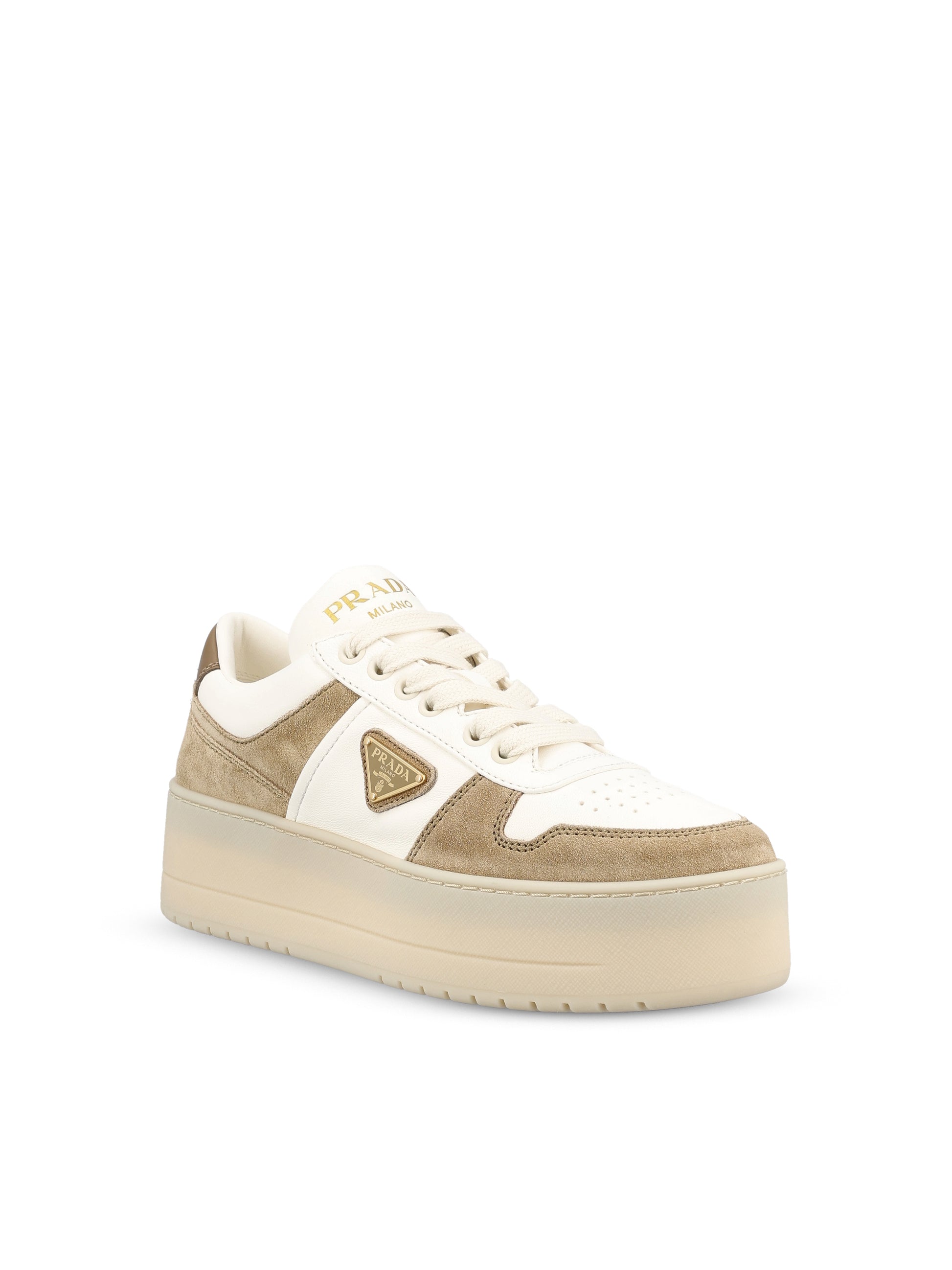 Sneakers Downtown Bold in nappa e pelle scamosciata 1E792M MLOF0F24 PRADA 