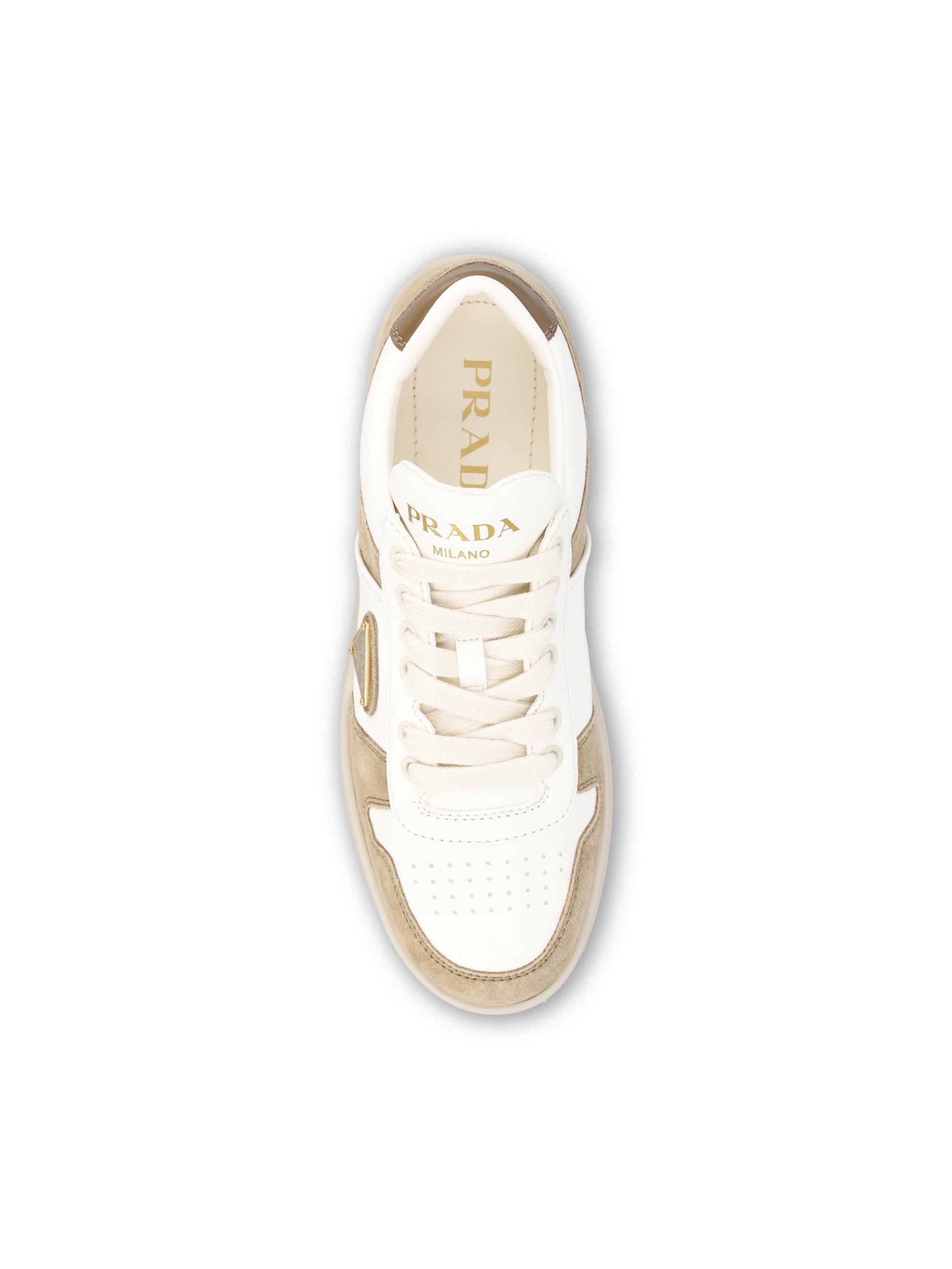 Sneakers Downtown Bold in nappa e pelle scamosciata 1E792M MLOF0F24 PRADA 