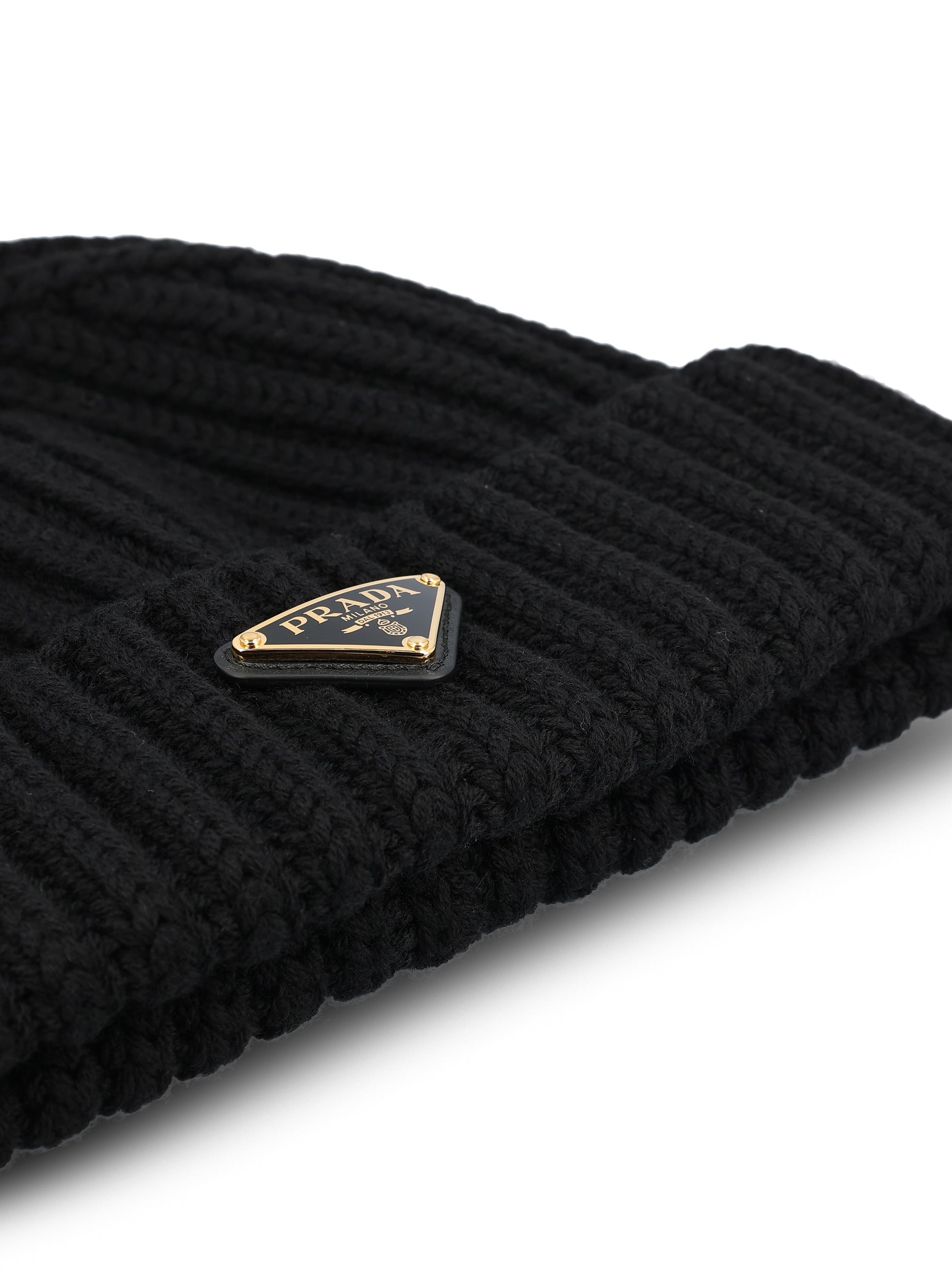 Beanie in Lana a Coste 1HC390 2DZLF0002 PRADA 